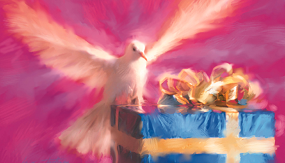 Holy Spirit Dove and a Gift: Nine Gifts of Supernatural Power